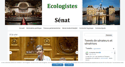 Desktop Screenshot of ecologistes-senat.fr