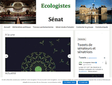Tablet Screenshot of ecologistes-senat.fr